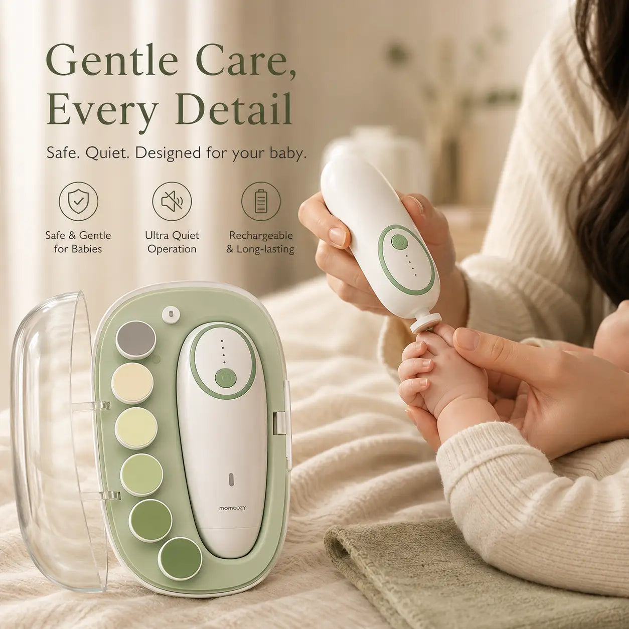 Premium Rechargeable Baby Nail Care Kit