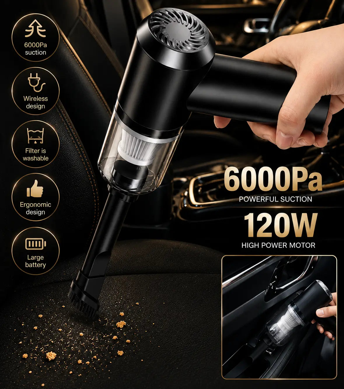 Portable Mini Vacuum Cleaner